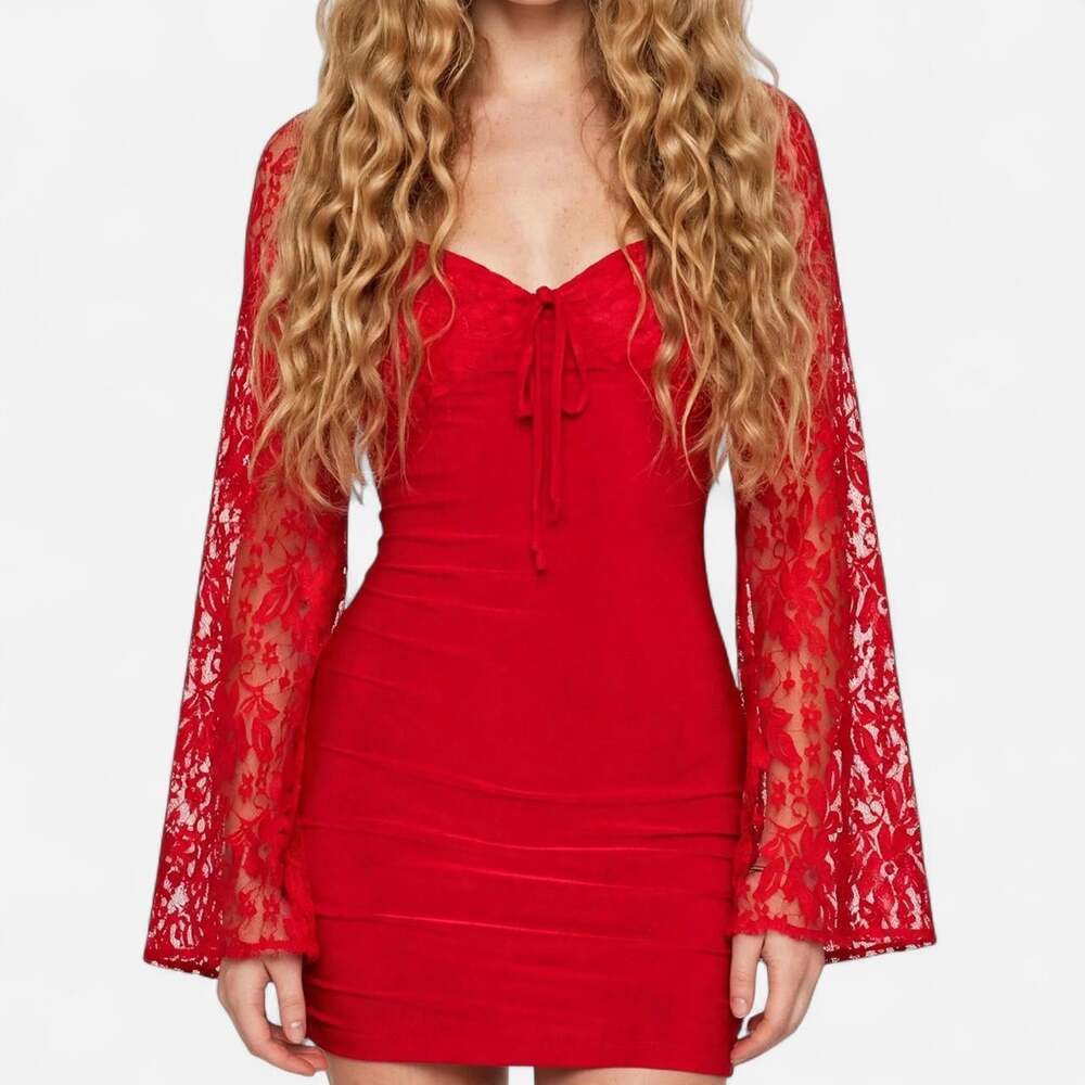 Boohoo Women's Red Dress